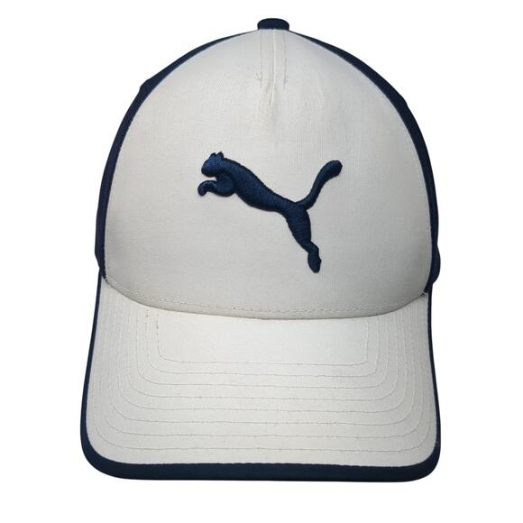Puma Logo Fitted Hat Multicolor One Size Embroidered Flexfit Outdoor - Picture 1 of 8
